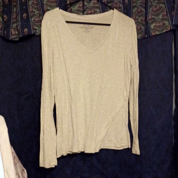 Faded Glory Tops - Faded Glory Long Sleeve Shirt - XL (Cream)